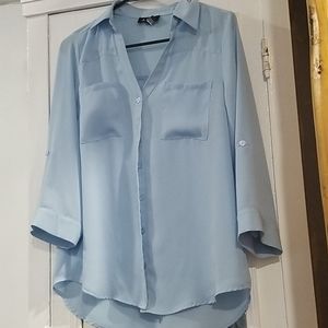 A Byer Sky Blue Blouse
